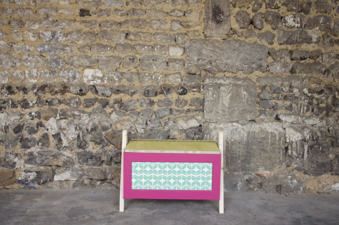 coffre-à-jouet-vintage-enfant-rangement-rose-vert-pied-compas-Rouen-Paris-1