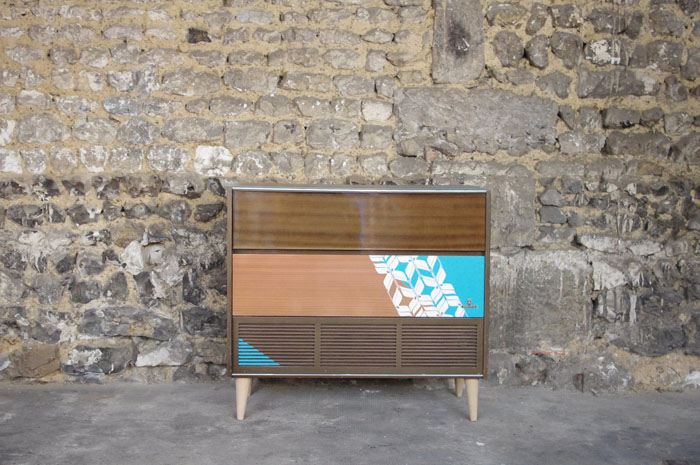 meuble-hifi-Grunding-vintage-vynile-platine-enfilade-bleu-XO-Rouen-Paris-1